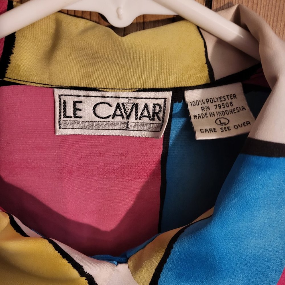 Retro Color Block Button Up - image 3